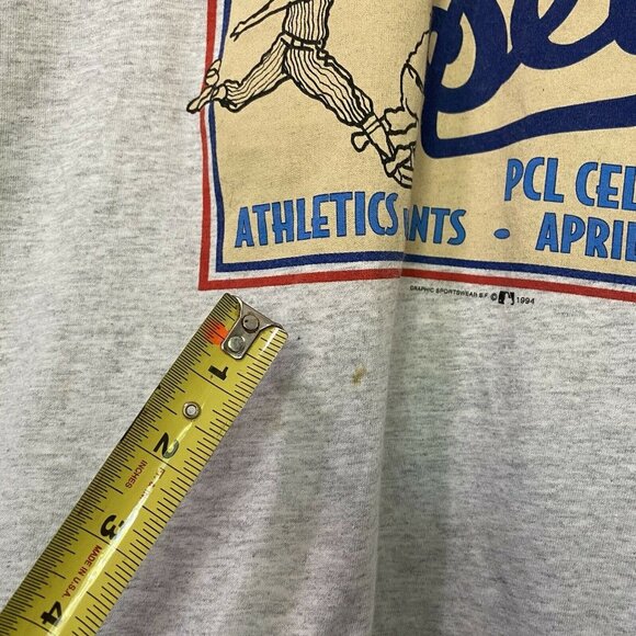 Vintage 1994 Bay Bridge Series Oaks Vs Seals T Shi - Picture 5 of 11